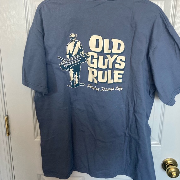 Old guys rule, blue, short sleeve T-shirt, size extra large - Picture 7 of 8